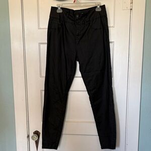 Blue Savvy Women's Black Slim Fit Casual Pants Size 17/33